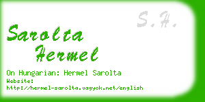 sarolta hermel business card